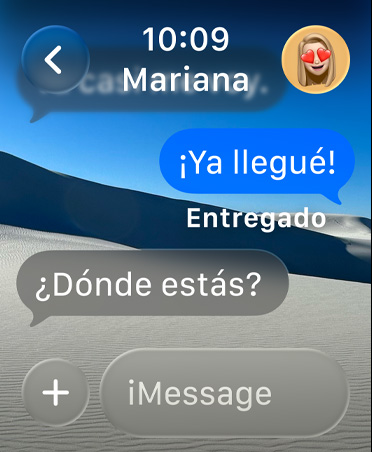 Mensajes en el Apple Watch