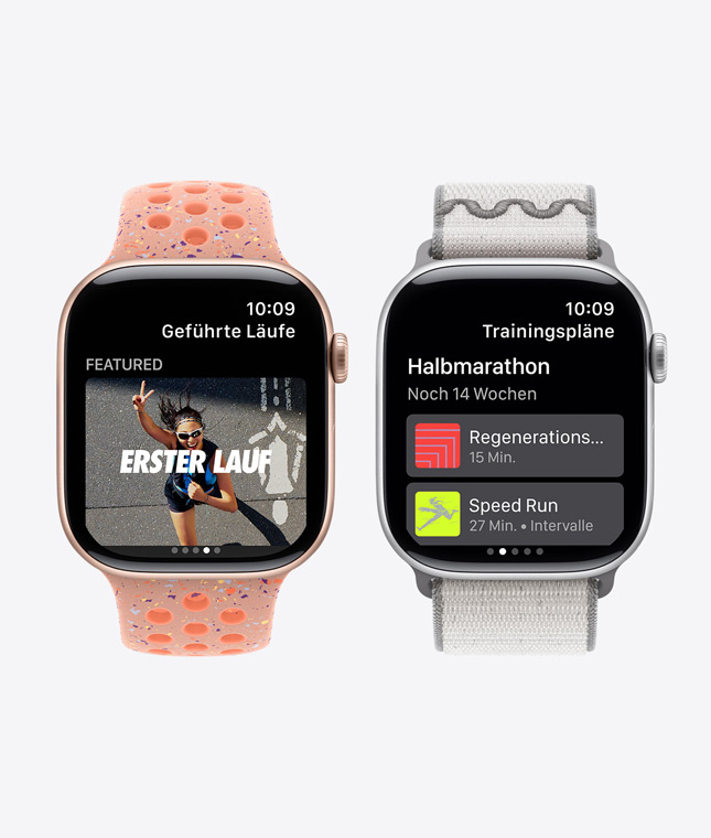 Apple Watch Series 11 Geräte, Nike Run Club App, Features geführte Läufe und Trainingspläne