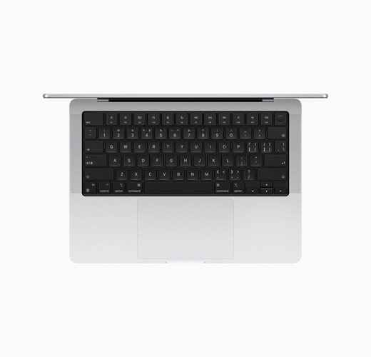 MacBook, Silver colour, top interior, open