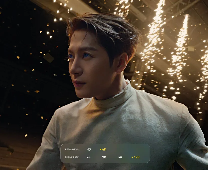An image of Jackson Wang from his new music video, Let Loose, captured in 4K 120 fps using the iPhone 17 Pro.