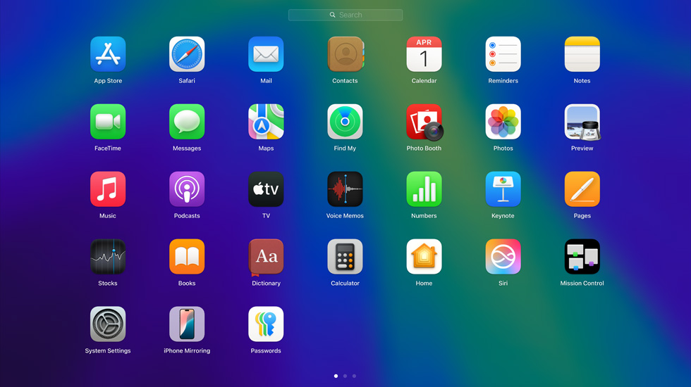 Berbagai ikon aplikasi yang ditampilkan dalam format grid pada layar.