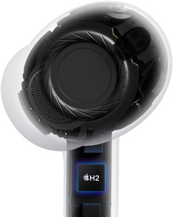 AirPods Pro 3, clear, internal architecture