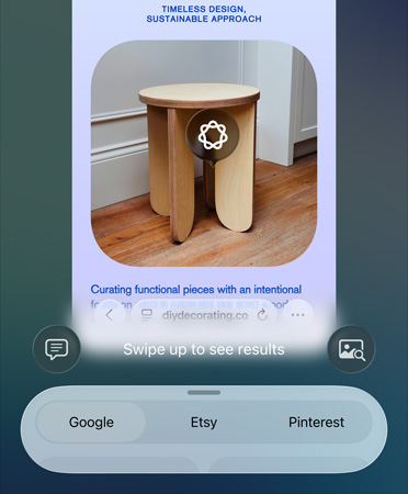 Ukážka používania funkcie vizuálnej inteligencie