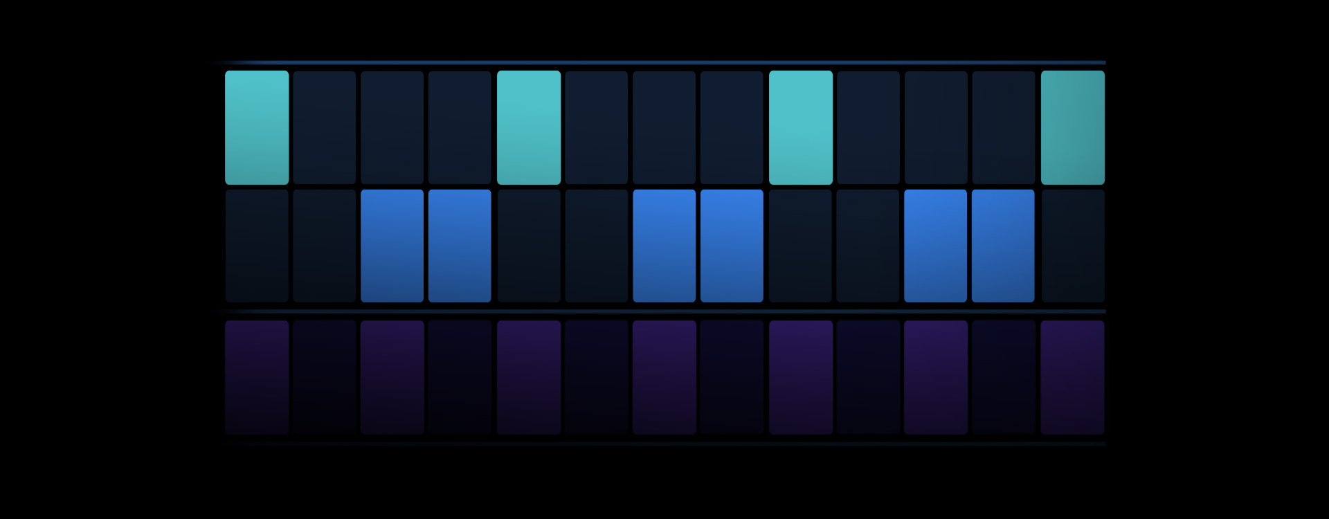 Image showing beat making tools with different colour blocks representing different percussion instruments