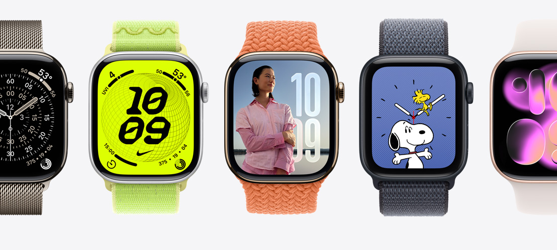 Apple Watch ‑kellotaulut: Suunnistus, Nike, Kuvat, Ressu, Reagoiva taide -kellotaulu